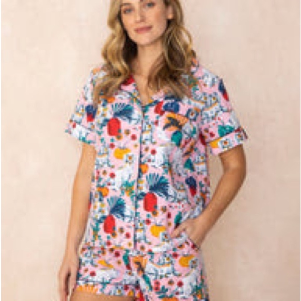 Printfresh Pink Floral Pajama Set